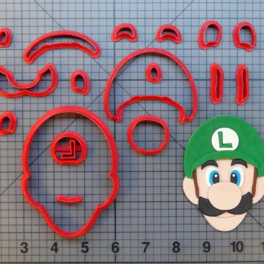 Super Mario Luigi Cookie/Fondant Cutter 5.5”